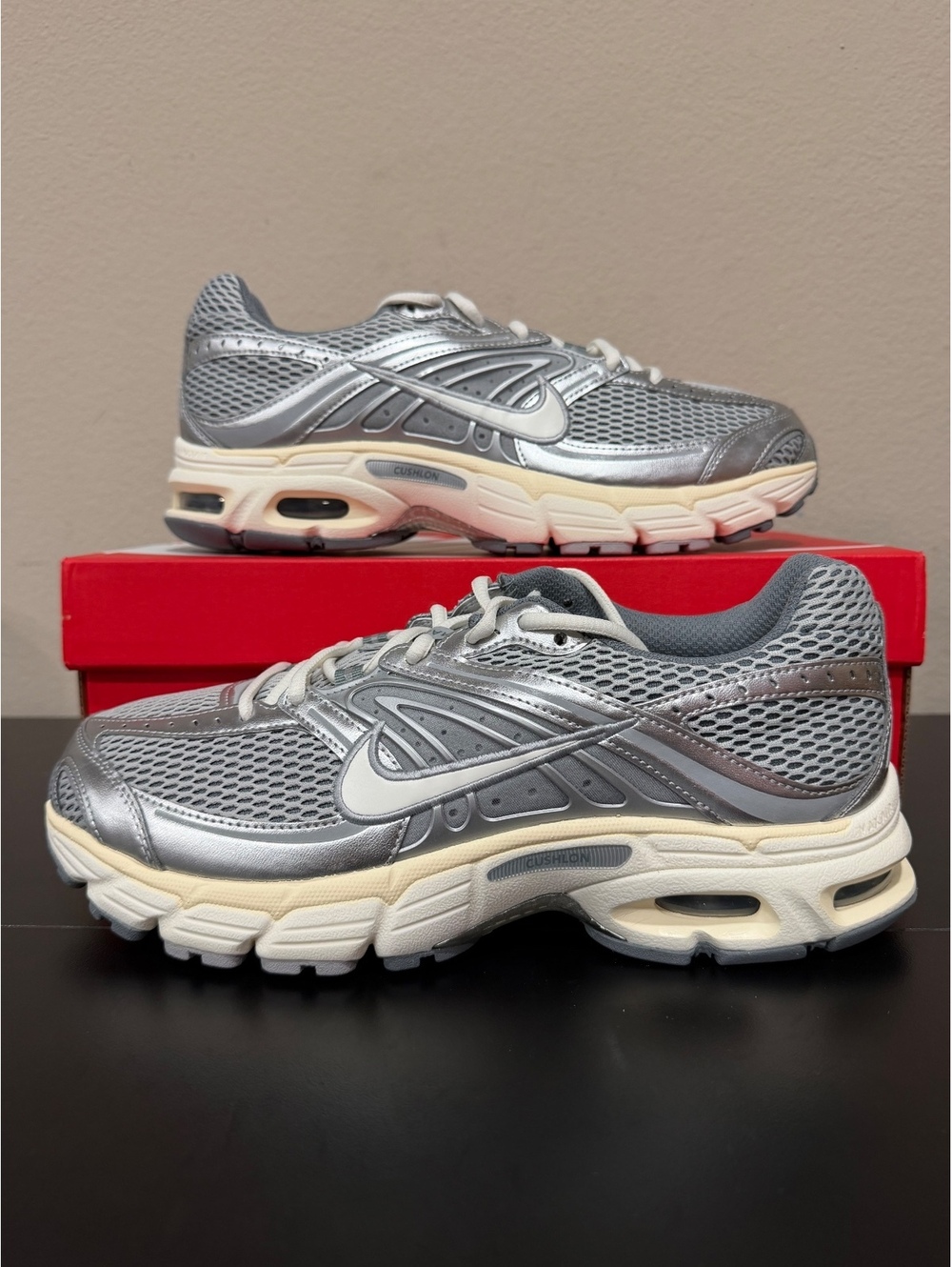 Size 10.5 - Nike Air Max Moto 2K “Light Smoke Grey Metallic Silver”